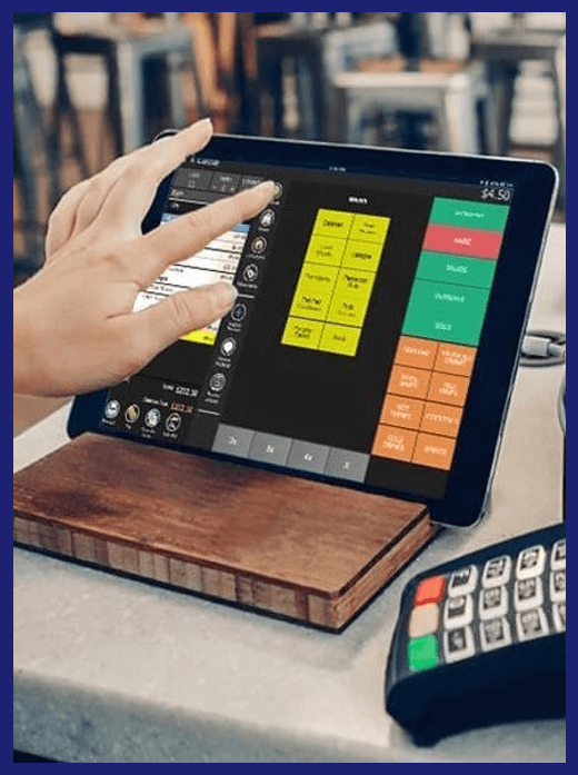cash register on tablet